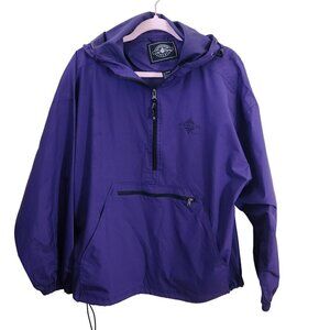 Charles River Apparel Foxwoods Purple 1/2 Zip Pullover Windbreaker Size M